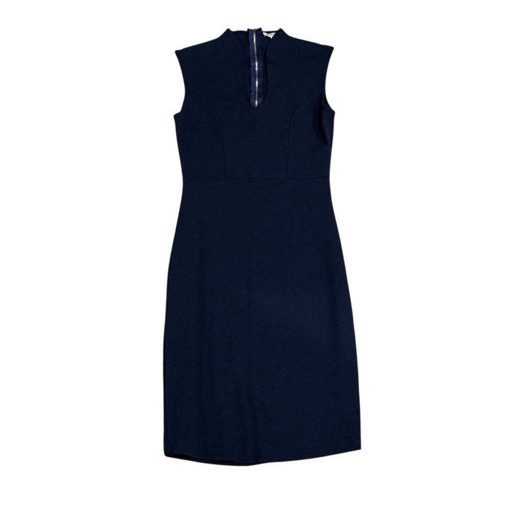 Elegant Navy Sleeveless Dress